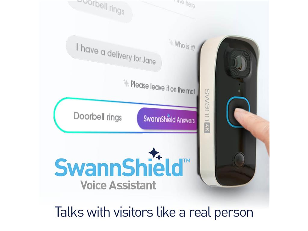Swann Buddy pametni zvonec 4K, brezžični