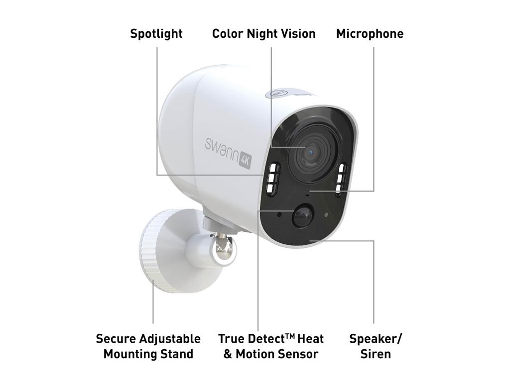 Swan Nadzorna kamera Xtreem 4K, Wi-Fi