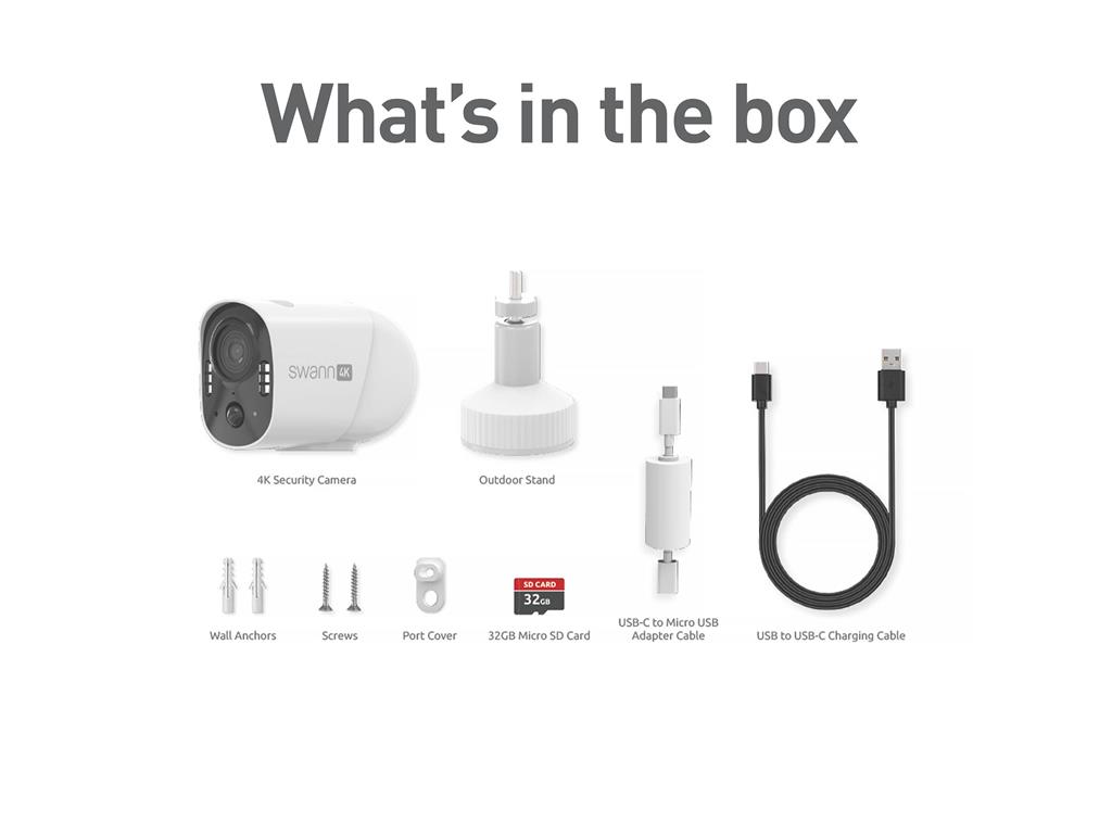 Swan Nadzorna kamera Xtreem 4K, Wi-Fi