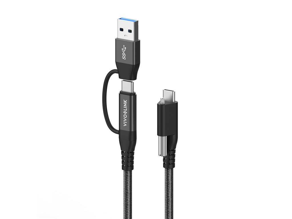  Kabel USB C-C z USB-A adapterjem 1,5m