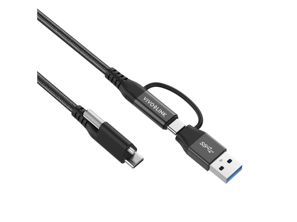  Kabel USB C-C z USB-A adapterjem 1,5m