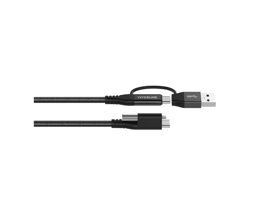  Kabel USB C-C z USB-A adapterjem 1,5m