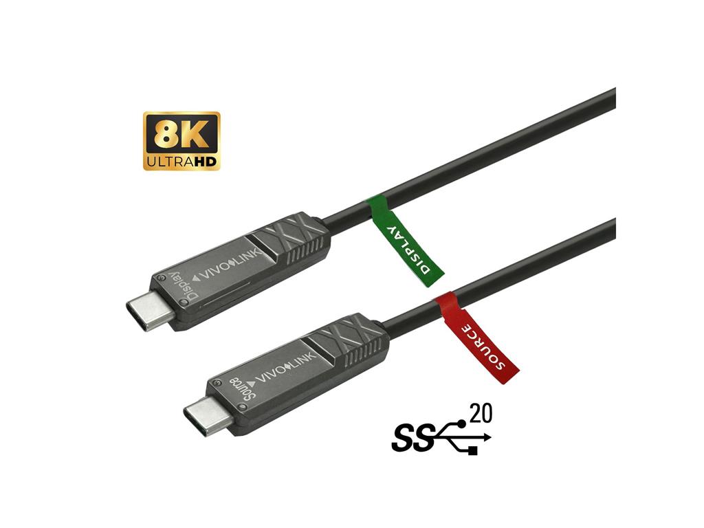  Optični kabel USB C-C 2.0, 15m