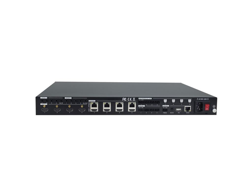  Matrično stikalo 4x4 s 4 HDMI + 4 HDBT