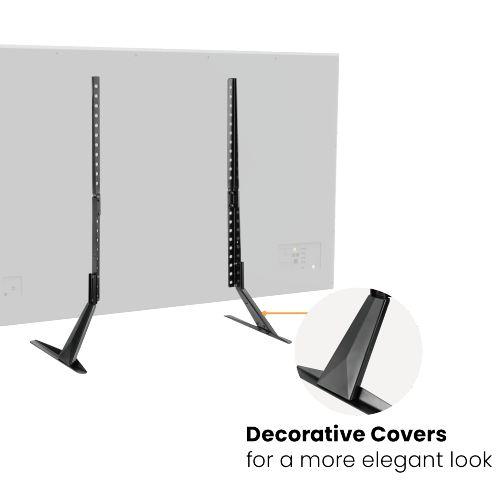  Jekleno namizno stojalo. 23"-75", črn