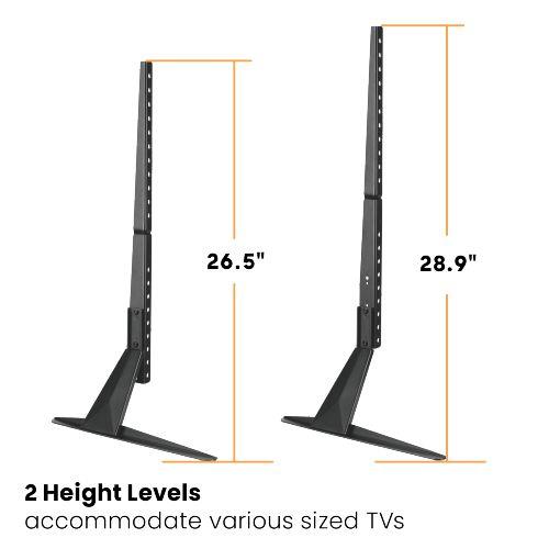  Jekleno namizno stojalo. 23"-75", črn
