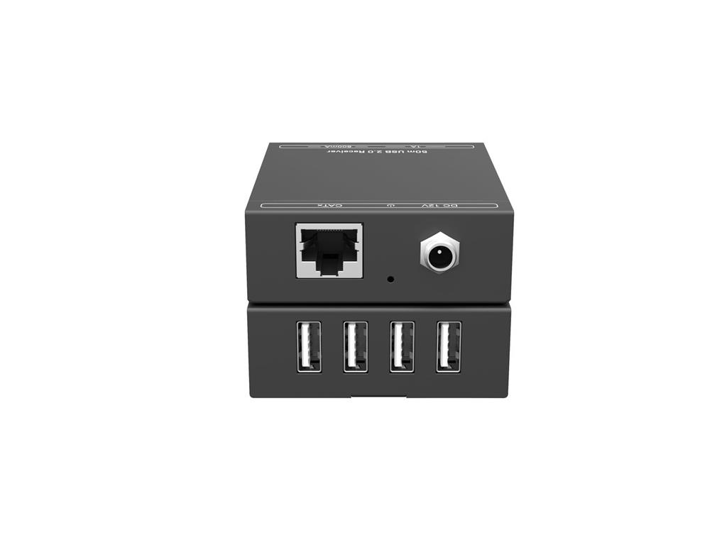  USB 2.0 extender komplet 50m (4-vhodi)