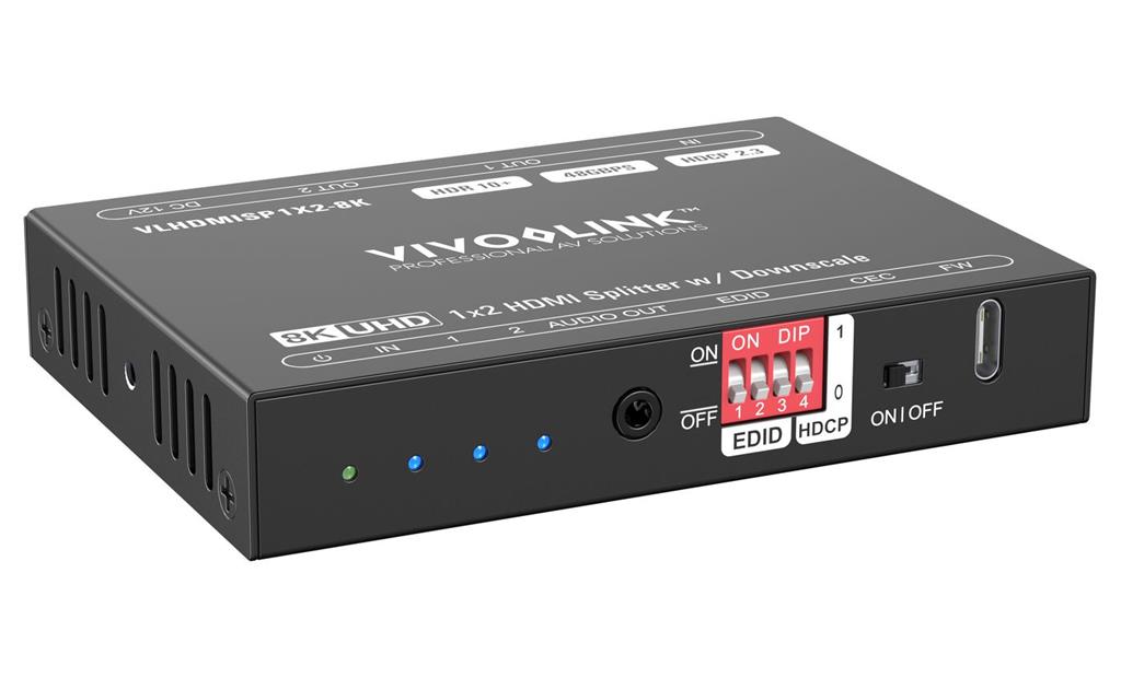  HDMI razdelilnik 1x2, 8K60Hz