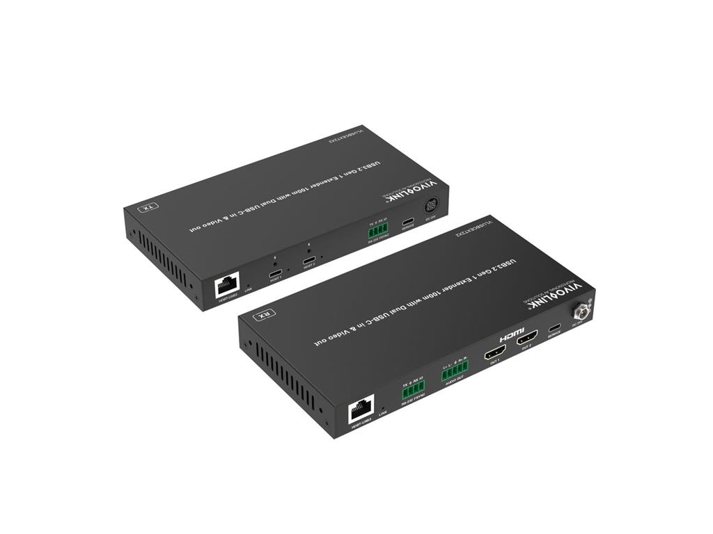  KVM podaljševalnik 2x USB-C vhod in HDMI