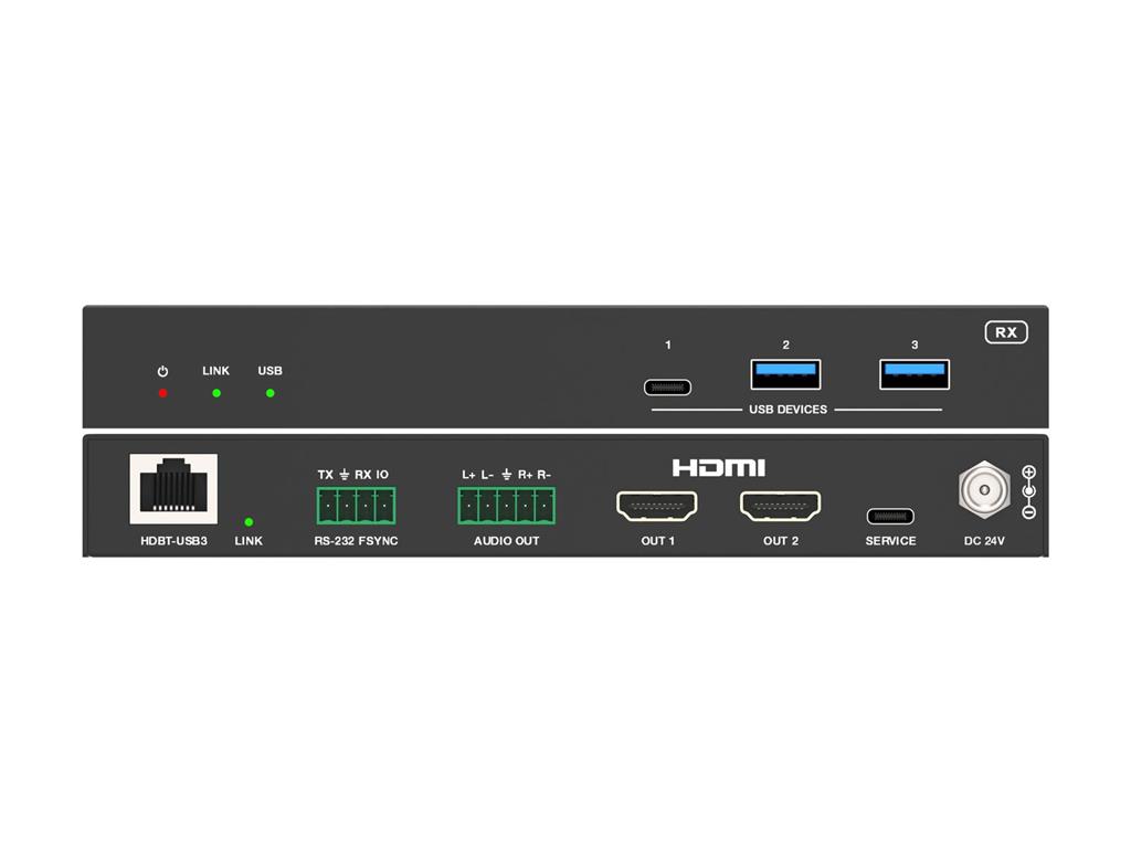  KVM podaljševalnik 2x USB-C vhod in HDMI