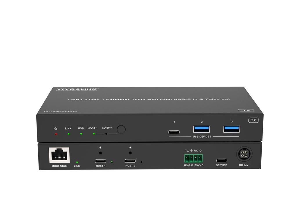  KVM podaljševalnik 2x USB-C vhod in HDMI