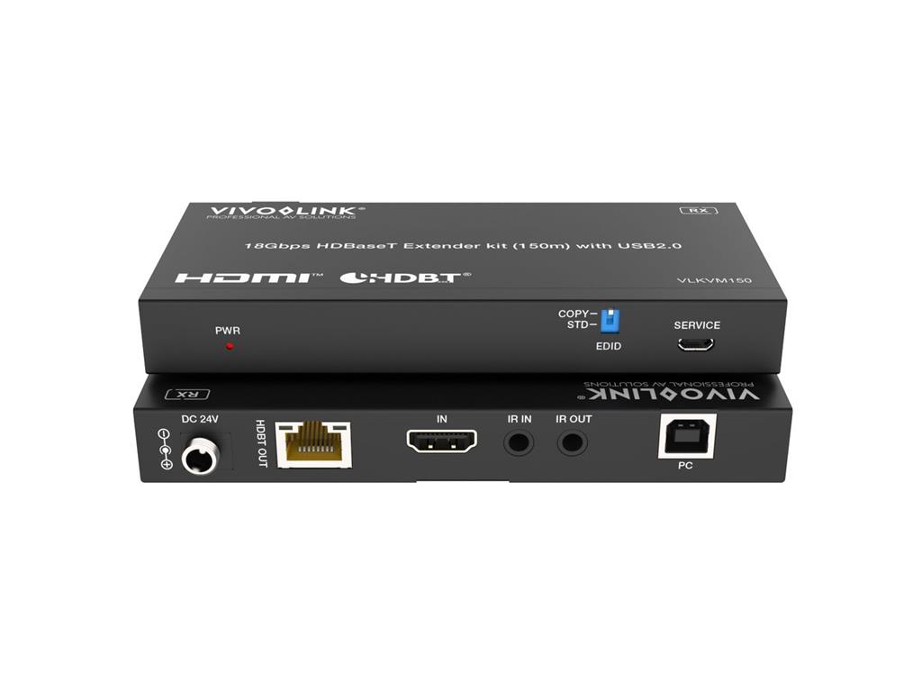  18Gbps HDBaseT KVM komplet +USB 2.0 150m