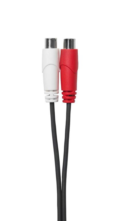  3,5 mm kabel na 2xRCA M/F 0,2 m