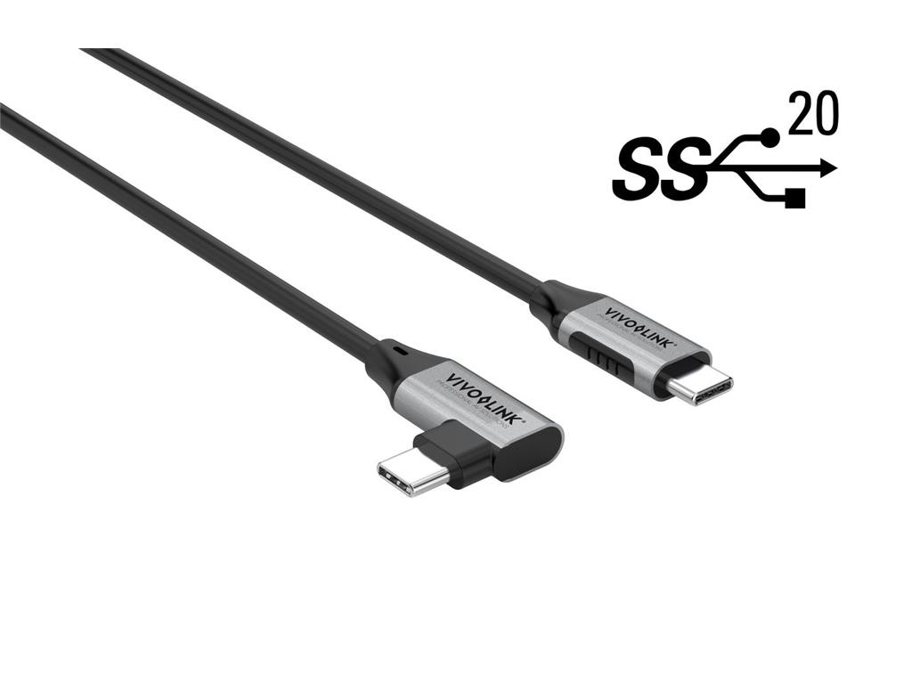  Kabel USB C-C 3.2, kotni, 1,2m