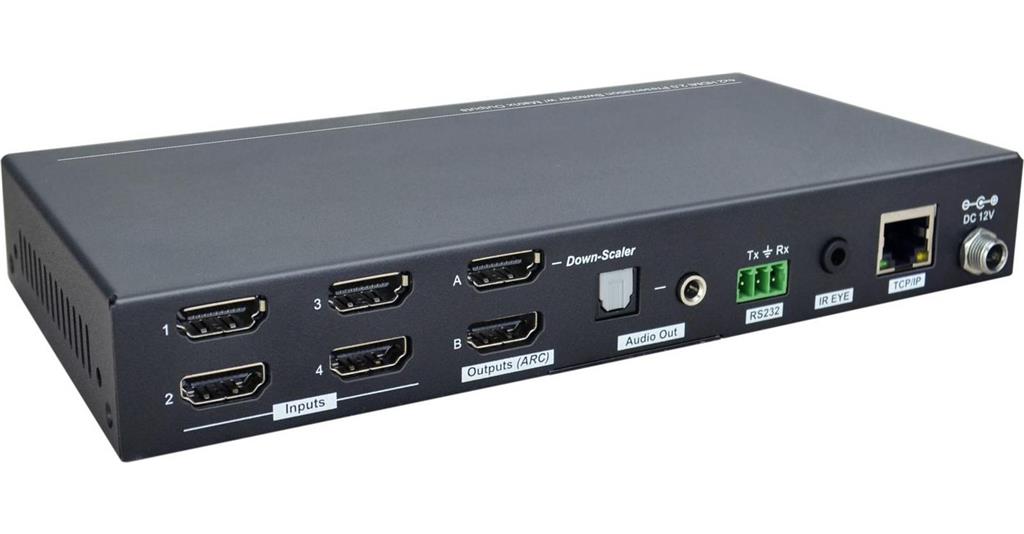  Matrično stikalo HDMI 2.0 4x2, HDCP 2.2