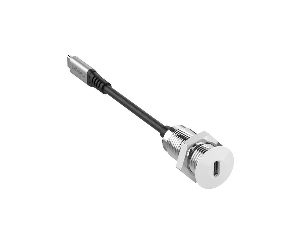  USB-C vtičnica za mizo, bela