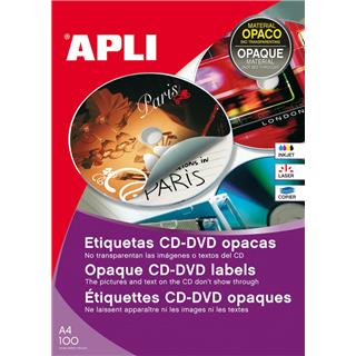 Apli Nalepke za CD/DVD, premer 114 mm
