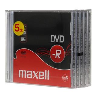 Maxell DVD-R 4,7GB 16X 5kos, 10mm škatlice