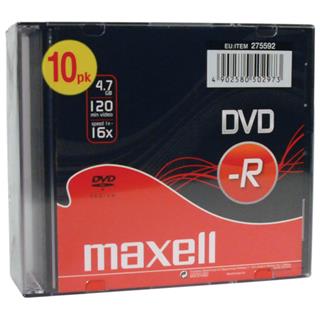 Maxell DVD-R 4,7GB 16X 10kos 5mm škatlice