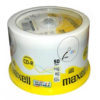 Maxell CD-R 700MB 52X, 50 na osi printable