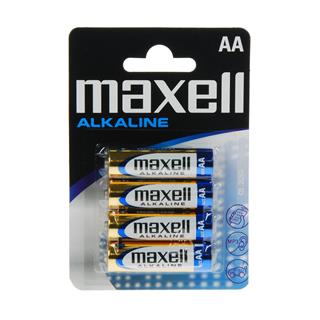 Maxell Baterija AA (LR6), 4 kos, alkalna