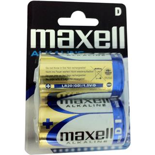 Maxell Baterija LR-20, 2 kos, alkalna